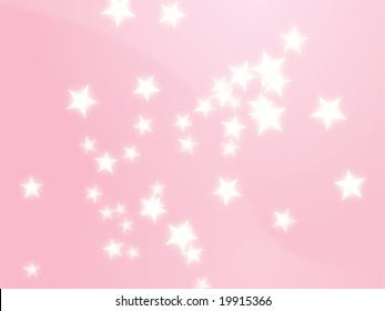 Abstract geometric wallpaper background of floating glowing stars