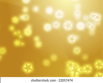 Abstract geometric wallpaper background of floating glowing stars