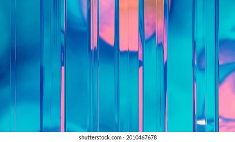 Abstract Glass Prism Colored Minimalist Background 3d Render