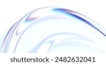Abstract glass shape, 3d render