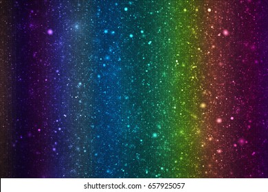 Abstract glittering texture and sparkles black background  Rainbow gradient  Fantasy fractal design  Digital art  3D rendering 