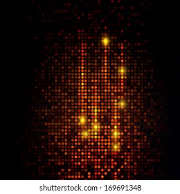 abstract glowing bright dot background