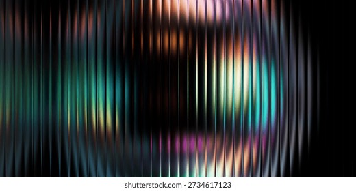 Abstract glowing patterns in a mesmerizing digital art composition