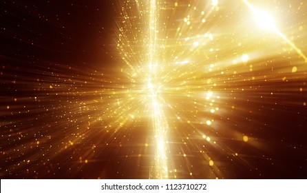 Abstract Gold Background Explosion Star Gloss Stock Illustration ...