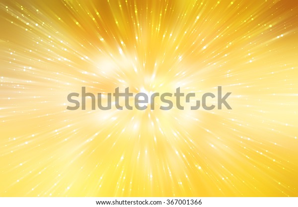 抽象的黄金背景 爆炸星 库存插图
