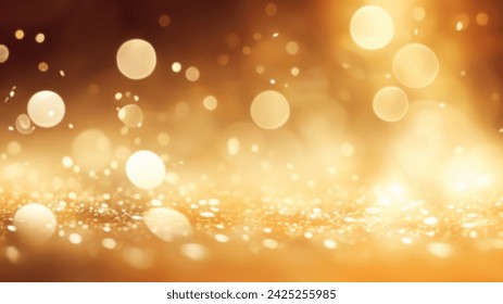 Abstract gold bokeh background. Golden bokeh background. - Powered by Shutterstock