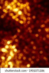 Abstract Gold Defocused Bokeh Light Background