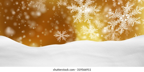 Abstract Golden Background Panorama Winter Landscape Stock Illustration ...