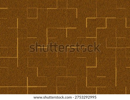 An abstract golden textured pattern formed by interconnected geometric pathways, symbolizing the complex maze of human thought, decision-making, and the interconnected nature of consciousness and philosophical exploration.