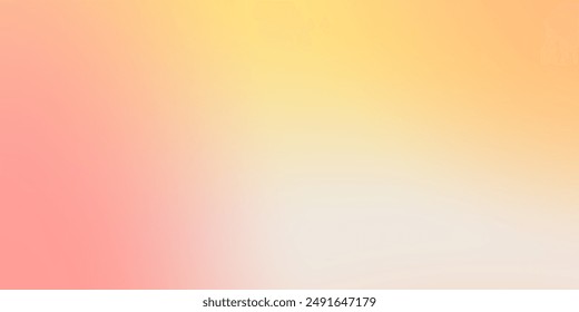 Abstract gradient background with a blend of pink, yellow and white colors. This subtle color transition creates a soft, airy feel, perfect for a variety of design projects. - Powered by Shutterstock