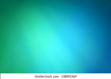 Abstract Gradient Background With Blue And Green Colors