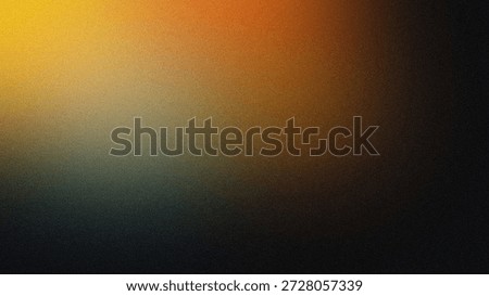 Abstract Gradient Background with Defocused Texture Overlay, Cinematic Retro Style, Blurred Yellow Orange and Black Colors, Artistic Backgrounds for Creative Projects