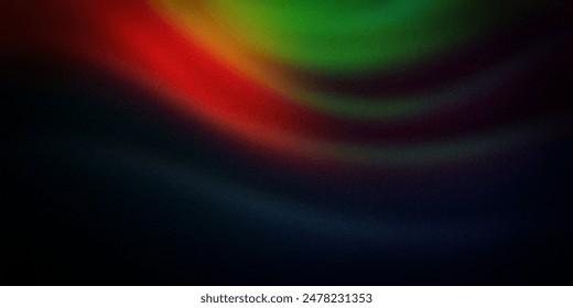Abstract gradient background featuring vibrant shades of green, red, and black. Perfect for adding a touch of elegance and sophistication to designs, presentations or digital artwork, enhancing appeal
