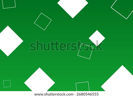 Abstract gradient background with geometric square and diamond shapes.