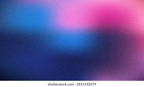 Abstract gradient background, with grainy texture, blended pink, purple, and deep blue, colors in a, soft hazy composition