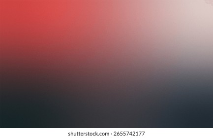 Abstract Gradient Background with Noise Texture Red to Dark Gray Transition new 2025 trendy grainy gradient background