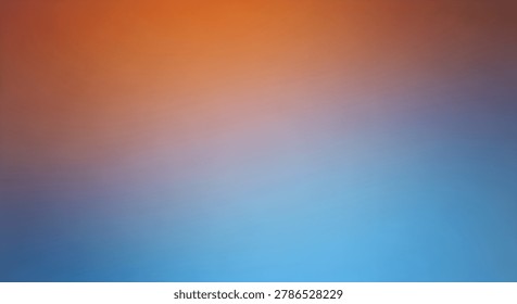 Abstract Gradient Background with Smooth Transition from Warm Orange to Cool Blue Tones