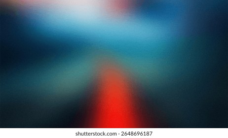 Abstract gradient background with subtle grain texture featuring blue tones and a central red hue