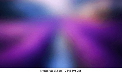 Abstract gradient background with vibrant purple and blue hues emanating a soft luminous glow with subtle grainy texture