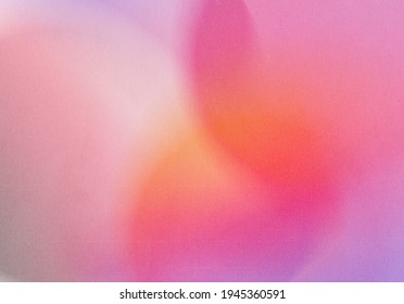 Abstract gradient blurred pattern colorful with realistic grain noise effect background, for art product design and social media, trendy and vintage style