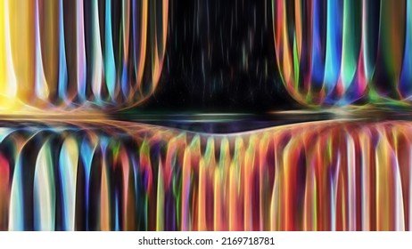 Abstract gradient glowing fantasy background.