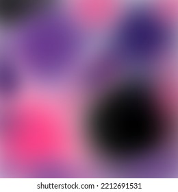 Abstract Gradient Mesh Background, Pastel Colors And Blur. Black Navy Purple Pink Color Gradiant Background. 
