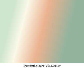 Abstract gradient orange   green sage multicoloured background for mobile wallpaper
