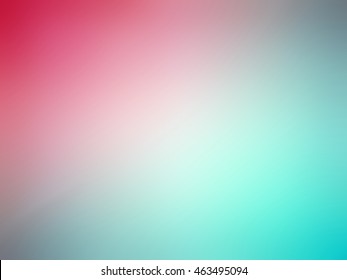 Abstract Gradient Pink Teal White Colored Blurred Background.