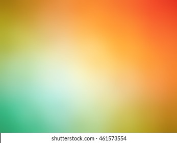 Abstract Gradient Rainbow Red Orange Teal Colored Blurred Background.