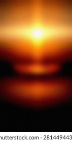 Abstract gradient sunset with radiant light rays, warm tones, and smooth horizon transition. Ideal for backgrounds, digital art, or atmospheric visuals. Evokes calm, natural lighting effects.