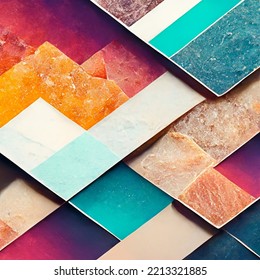 Abstract Gradient Triangle Background For Social Media
