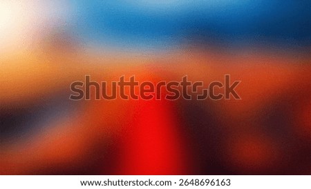 Abstract gradient with warm tones and subtle grain texture evokes sunset or sunrise ambiance