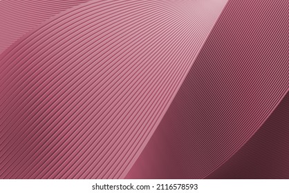 abstract gradient and wave lines pacific pink background. for presentation background. 3d rendering