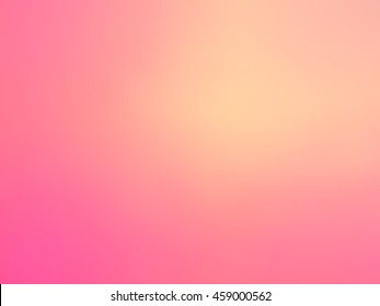 Abstract gradient yellow pink colored blurred background 