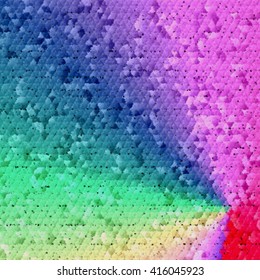 Abstract  gradients cooloring background and visual mosaic   cubism effect