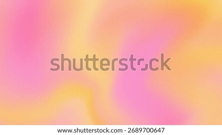 Abstract grainy background gradient with pink and yellow shades. Design, poster, template, desktop, wallpaper