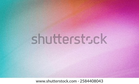 Abstract grainy gradient background with smooth blends of turquoise, pink, orange, and violet hues. Perfect for 4K wallpapers, banners, and creative templates