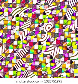 Abstract graphic background. Digital geometric style.  Mosaic. Decorative web layout or poster, banner. Colorful geometric background pattern. Elegant design for web or graphic art projects.