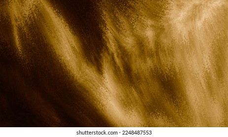 Abstract graphic design of torn sand texture background or burst grainy particle explosion in brown beige tones.