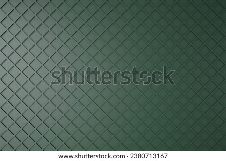 Abstract green 3d geometric background with shadow. Architectural structure of rectangles. three-dimensional geometric composition of three-dimensional polygons. 3d panel. background.
