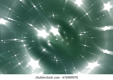 Abstract green background. Explosion star. illustration digital.