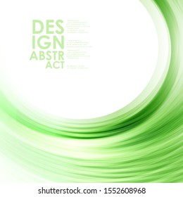 Abstract green background with light lines. Modern template design for brochure, website, flyer.