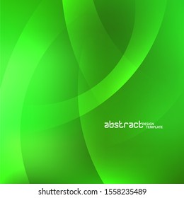 Abstract green background with light lines. Modern template design for brochure, website, flyer.