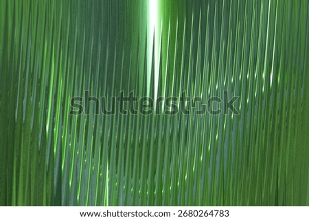 Abstract green background with vertical lines and bright light streaks, suggesting movement and energy