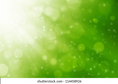 Abstract Green Christmas Background.