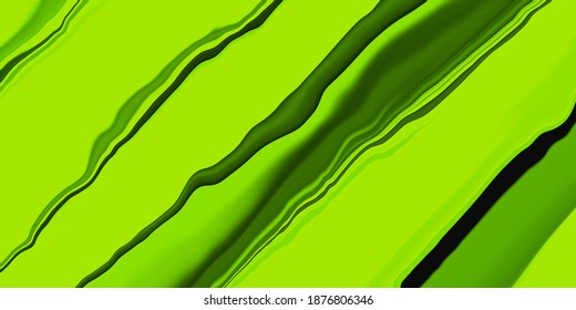 Abstract green colour liquid pattern striped dark green line element background textures illustration 