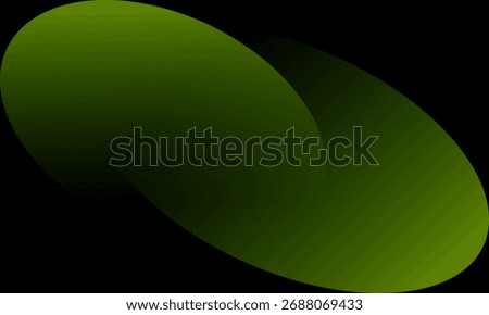 Abstract green gradient oval blobs on a modern dark background. Minimal fluid shapes and smooth blend—ideal for global design, wallpapers, branding, web, posters, and trendy digital art.