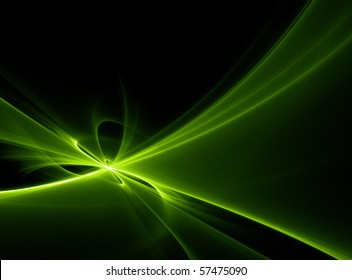 Abstract green lights