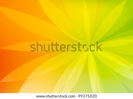 Abstract Green Orange Background Wallpaper Stock Illustration 99375020 ...