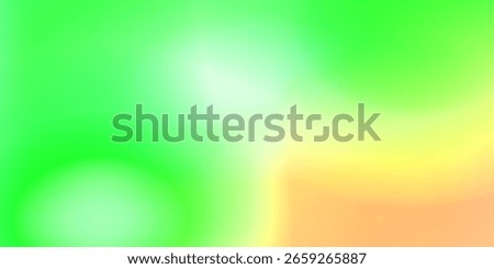 Abstract Green and Orange Gradient Background: Soft, Bright, Summery Mood